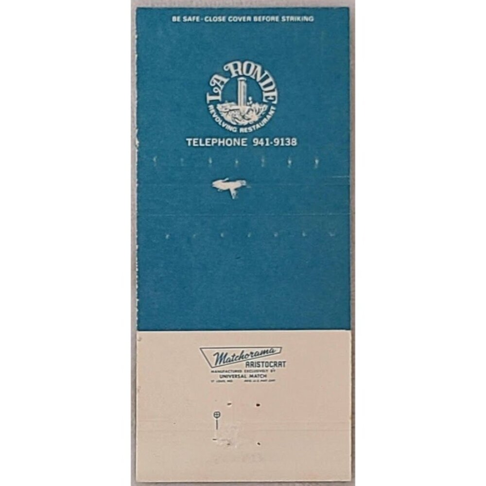 Vintage Matchbook Cover La Ronde Revolving Restaurant Honolulu Hawaii HI - Picture 3 of 5